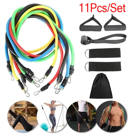 11 Pcs/Set Latex Resistance Bands